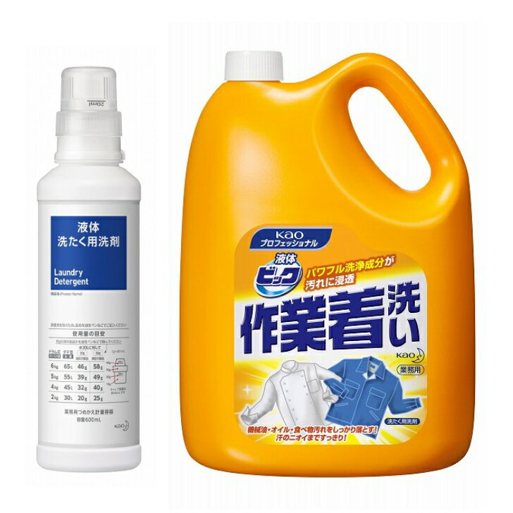 花王　液体ビック　【作業着洗い】　4.5L×1本のサムネイル