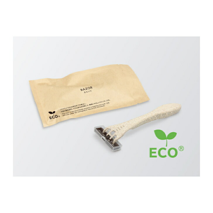 ［紙包装］［エコ］フォレストシリーズ カミソリ ファルコン H15 (3枚刃首振りスムーサー付き) 1000本