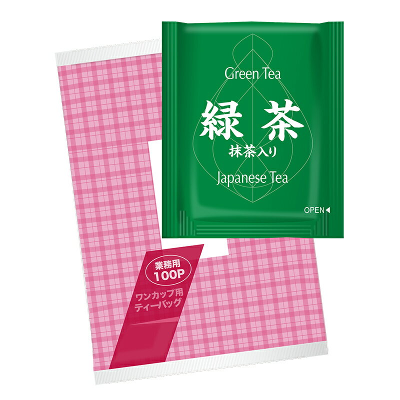 Rakuten - [紙アルミ] 茶一煎 抹茶入 緑茶 ティーバッグ 個包装 100袋×12