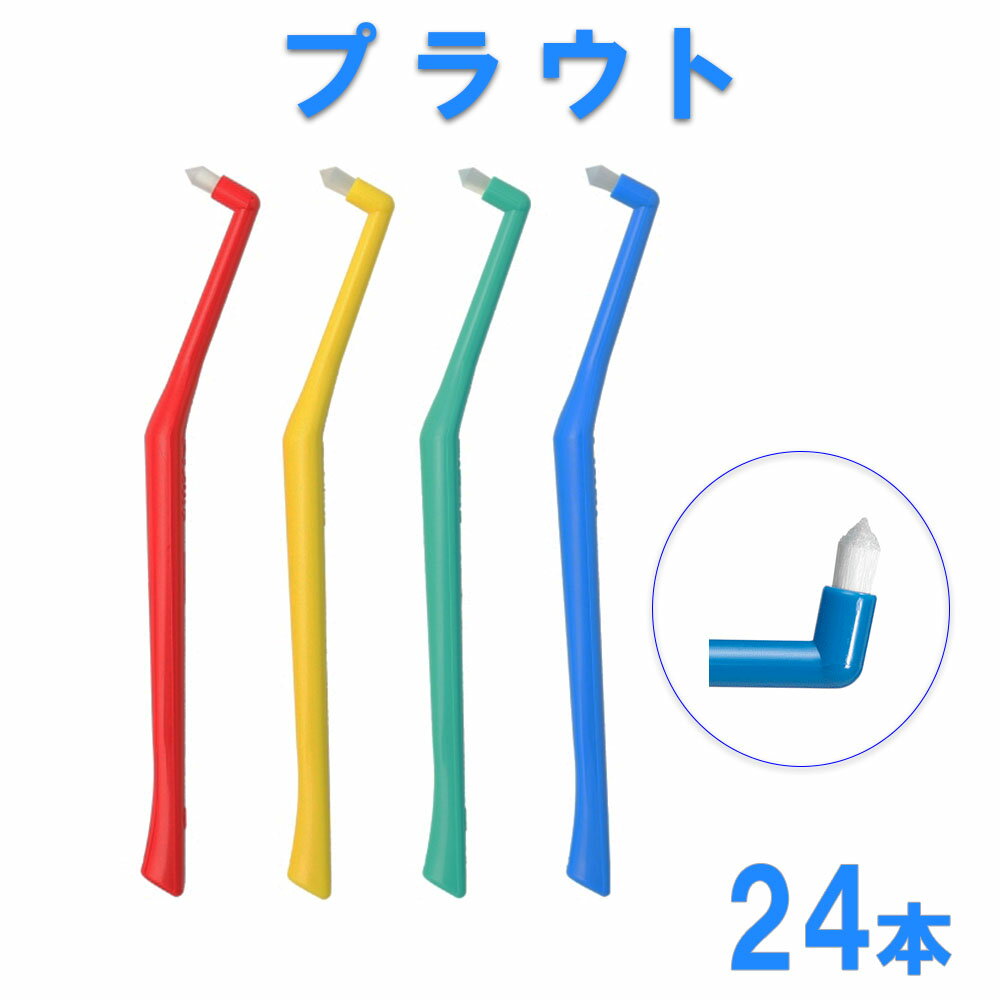 【送料無料＆希望者おまけ付き 】歯間ブラシ ワンタフトブラシ プラウト 歯ブラシ 24本入 オーラルケア 歯ブラシ/ハブラシ/歯間ブラシ plaut 歯科専売品