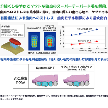 ライオン　システマ　SPT　歯ブラシ　　歯周病の発生を防ぐ　歯肉にやさしい　ソフトな歯ブラシ　歯科専売