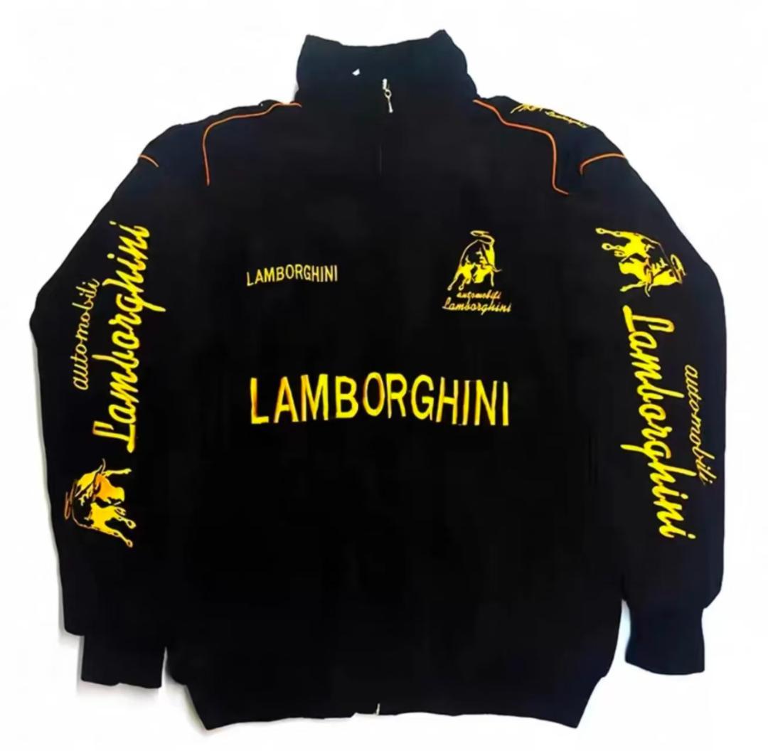 LAMBORGHINI F1 レーシングジャケットブルゾン 刺繍 中綿 男女兼用 M L XL XXL