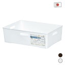 キーパーボックス ワイド 浅型 フタ付き 収納ボックス 収納ケース カラーボックス インナーボックス インナー収納 プラスチックケース 小物収納 洗面台収納 シンク収納 整理ボックス 洗濯小物入れ 仕分け 収納 積み重ね 仕切り付 新生活 日本製【全2色】ヒマラヤ化学