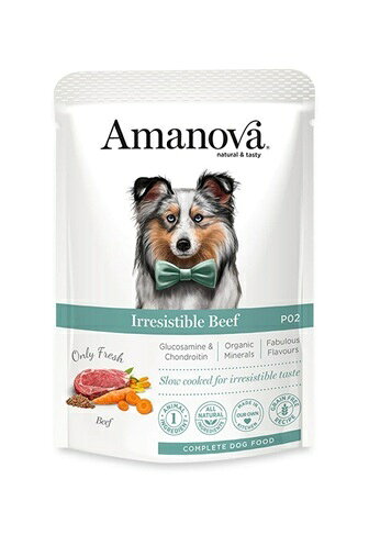  ハヤブサ Amanova　Pouch　Adult　Irresistible　Beef300g