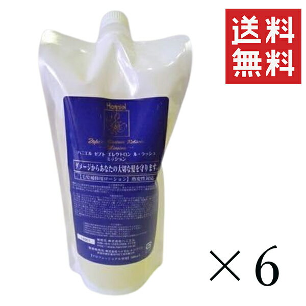 【!!クーポン配布中!!】 ハニエル ゼプト エレクトロン ル・ラッシュ 500mL×6個セット まとめ買い 詰め替え用 毛髪補修用ローション