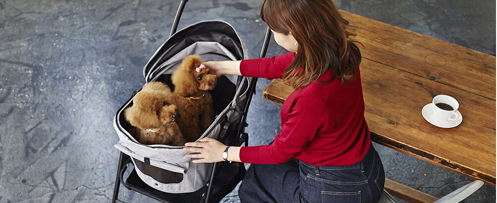 コンビ コムペット ミリクランライト ネイビーブルー ペット カート 小型犬 中型犬...