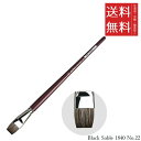 【!!クーポン配布中!!】 【メール便/送料無料】ホルベイン ダ ヴィンチ画筆 Black Sable 1840 No.22