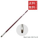 【!!クーポン配布中!!】 【メール便/送料無料】ホルベイン ダ ヴィンチ画筆 Black Sable 1845 No.10