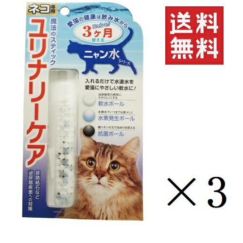  ビーブラスト B-blast 魔法のスティック 猫専用 ユリナリーケア 1本入り×3個セット まとめ買い 腎臓 尿石 水素水 浄水 給水 グッズ