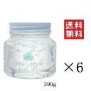 【!!クーポン配布中!!】 【イチオシ】パール化研 アクアグリース ヘアーセット ソフト 390g×6個セット まとめ買い ウォーターポマード ウェット感 無着色 無香料 ヘアグリース