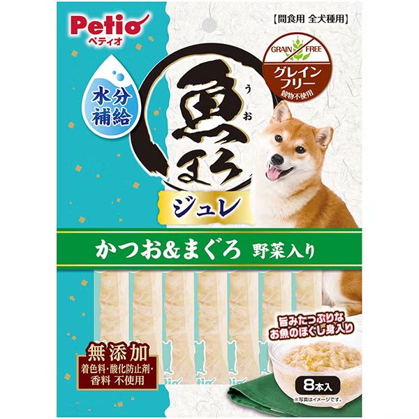 【同梱不可】 【2個セット】 ペティオ 魚まろわんちゃんの水分補給ジュレスティッ...