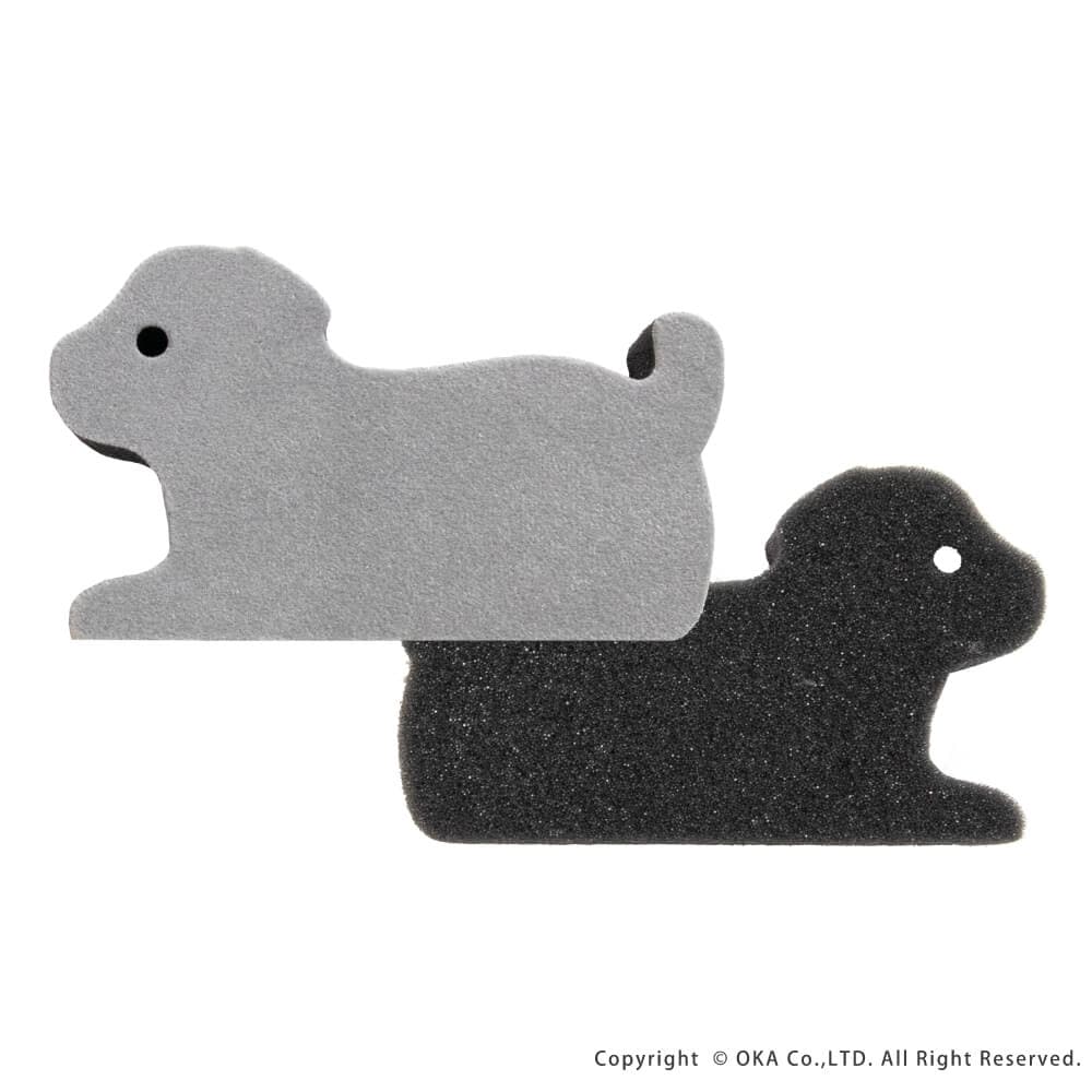 【同梱不可】【10個セット】オカ株式会社 食器スポンジ（ペット）イヌ