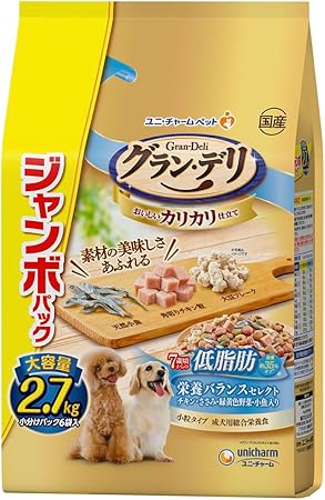 【同梱不可】【4個セット】グラン・デリカリカリ仕立て7歳頃からの低脂肪栄養バランスセレクト‐脂肪分約35%カット2.7kg