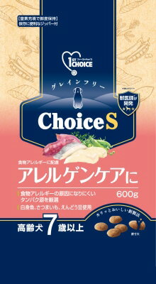 【同梱不可】【12個セット】アース・ペット ファーストチョイス Choice S アレルゲンケアに 高齢犬 7歳以上 600g