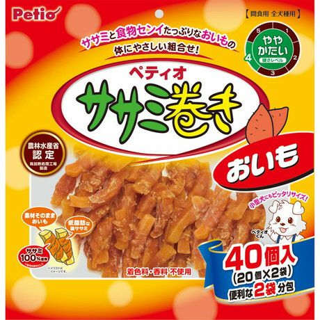 【同梱不可】 ペティオ ササミ巻き おいも 40個入