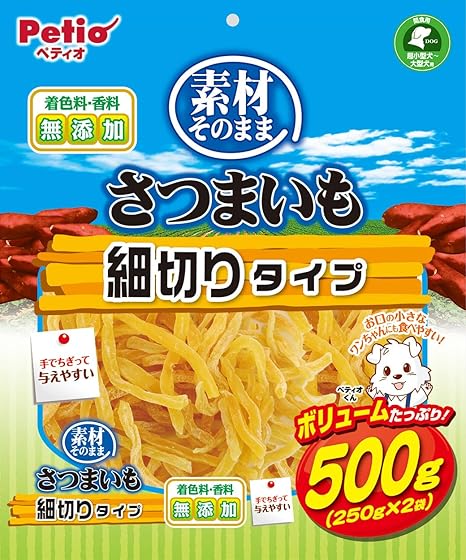 【同梱不可】 ペティオ素材そのままさつまいも細切りタイプ500g