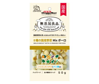 【同梱不可】【36個セット】 ドギーマンハヤシ ドギーマン無添加良品8種の国産野菜MIXボーロ50g