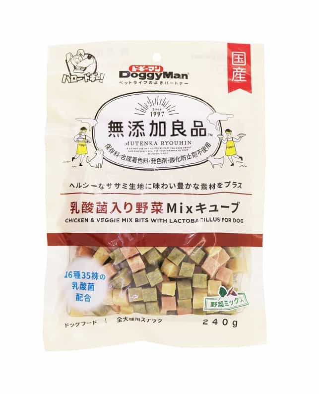 樂天商城 - 【同梱不可】【3個セット】ドギーマン無添加良品乳酸菌入り野菜Mixキューブ240g
