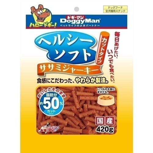 【同梱不可】【3個セット】ドギーマンハヤシ ドギーマンヘルシーソフトササミジャーキーカットタイプ420g