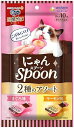【!!クーポン配布中!!】 【同梱不可】【3個セット】 ユニ・チャーム 銀のスプーン三ツ星グルメおやつにゃんspoon2種のアソートまぐろ&サーモン味100g