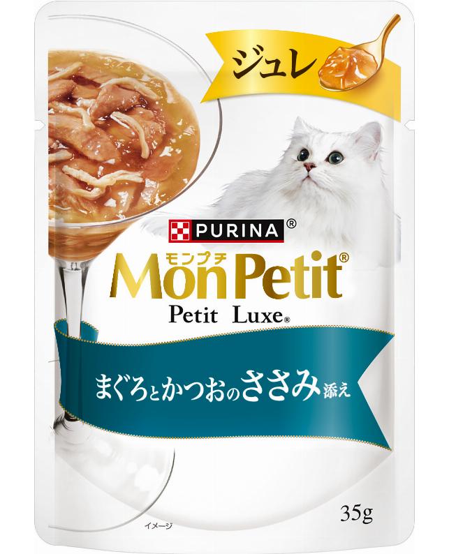 【同梱不可】【6個セット】ネスレ日本 モンプチプチリュクスジュレまぐろとかつおのささみ添え35g