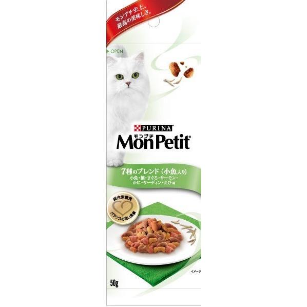 【同梱不可】【6個セット】ネスレ日本 モンプチプチパック7種のブレンド（小魚入り）50g