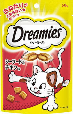 【同梱不可】【12個セット】マースジャパンリミテッド ドリーミーズシーフード＆チキン味60g