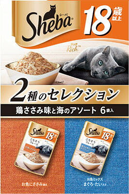 【注意事項】 ・メーカーの都合等により、パッケージ及び内容量、生産地、などが変更される場合がございます。ご了承ください。 ・当店では地球環境への配慮およびお手頃価格での商品の提供のため、簡易的な梱包とさせていただいております。 ・箱潰れなど、製品をご利用いただくのに問題がない場合の返品・交換対応はお受けできません ※期限のある商品について ・賞味期限や消費期限がある商品については、すべて期限まで2ヶ月以上のものを取り扱っております。個別のお問い合わせはご遠慮いただきますようお願い申し上げます。 ・期限が迫った商品は、別途アウトレット商品として販売させていただいております。 商品説明■　商品特徴・厳選素材を使用した、魚介のうまみたっぷりのごちそうフレークです。 ・18歳以上の愛猫も食べやすい、小さめやわらか具材を採用しました。 ・1箱で2つの味が楽しめるセレクションパックです。 4902397856030■　原材料【お魚ミックス まぐろ・たい入り】 魚類(かつお、白身魚、たい、まぐろエキス等)、かつお節、フラクトオリゴ糖、増粘多糖類、調味料(アミノ酸等)、ビタミンE、タウリン 【お魚にささみ添え】 魚類(かつお等)、ささみ、かつお節、フラクトオリゴ糖、増粘多糖類、調味料(アミノ酸等)、ビタミンE、タウリン■　メーカーマースジャパンリミテッド■　広告文責 ライフジェネレーション株式会社 TEL:06-6809-2484