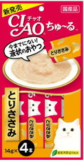 【同梱不可】【6個セット】いなばペットフード CIAOちゅ〜るとりささみ14g×4本