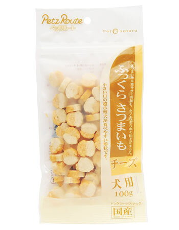 【同梱不可】【24個セット】ペッツルート ペットネイチャーふっくらさつまいもチーズ100g