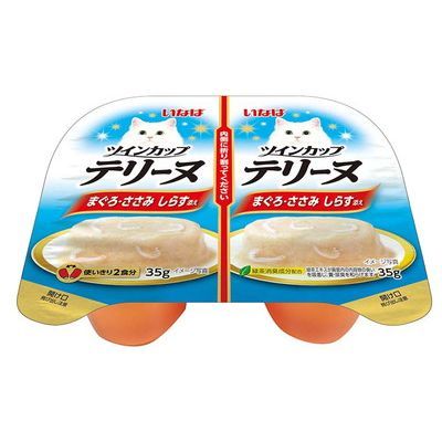 【注意事項】 ・メーカーの都合等により、パッケージ及び内容量、生産地、などが変更される場合がございます。ご了承ください。 ・当店では地球環境への配慮およびお手頃価格での商品の提供のため、簡易的な梱包とさせていただいております。 ・箱潰れなど、製品をご利用いただくのに問題がない場合の返品・交換対応はお受けできません ※期限のある商品について ・賞味期限や消費期限がある商品については、すべて期限まで2ヶ月以上のものを取り扱っております。個別のお問い合わせはご遠慮いただきますようお願い申し上げます。 ・期限が迫った商品は、別途アウトレット商品として販売させていただいております。 商品説明■　商品特徴まぐろ・ささみのペーストに猫ちゃんの喜ぶ素材をトッピング。1個35gなので少食の猫ちゃんにも与えやすい食べきりサイズ。 4901133622489■　原材料鶏肉（ささみ）、まぐろ、しらす、ほたてエキス、まぐろエキス、糖類（オリゴ糖等）、植物性油脂、増粘安定剤（加工でん粉、増粘多糖類）、ミネラル類（Na、P、Cl）、調味料（アミノ酸）、ビタミンE、紅麹色素、緑茶エキス■　発売元、製造元、輸入元又は販売元いなばペットフード■　広告文責 ライフジェネレーション株式会社 TEL:06-6809-2484