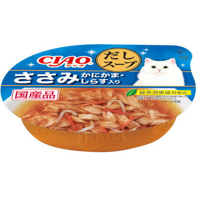 Rakuten - 【同梱不可】【36個セット】いなばペットフード CIAO このままだしスープ ささみ かにかま・しらす入り 60g
