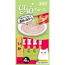 【!!クーポン配布中!!】 【同梱不可】【6個セット】いなばペットフード CIAOちゅ〜るとりささみ&いか14g×4本