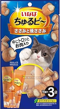 Rakuten - 【同梱不可】【3個セット】ちゅるビ〜ささみと焼ささみ10g×3袋