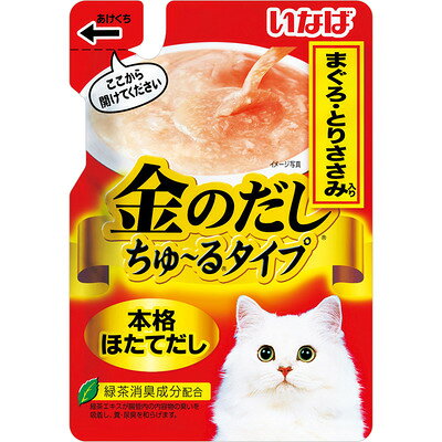 樂天商城 - 【同梱不可】【6個セット】いなばペットフード 金のだしちゅ〜るタイプまぐろとりささみ入り140g