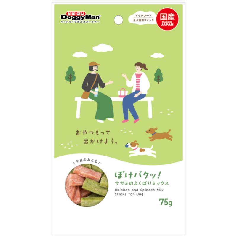 【同梱不可】【48個セット】 株式会社マルカン ぽけパクッ！ ササミのよくばりミックス 75g