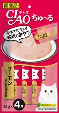 Other Wet Food - 【同梱不可】【48個セット】 いなばペットフード いなば CIAO（チャオ）ちゅーる サーモン＆とりささみ 14g×4本