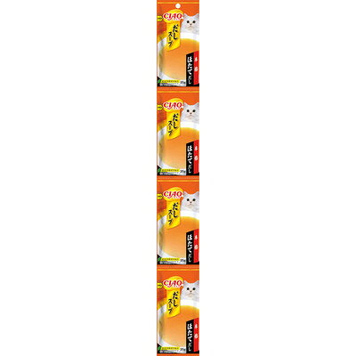 【同梱不可】【2個セット】いなばペットフード CIAOだしスープ4連パック本格ほたてだし35g×4