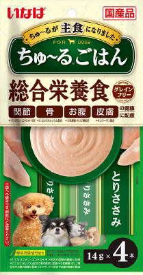 【同梱不可】【6個セット】いなば ちゅーるごはん とりささみ 14g×4本