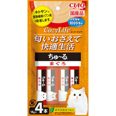 【同梱不可】【12個セット】いなばペットフード CIAO CozyLife ちゅ〜る まぐろ 14g×4本