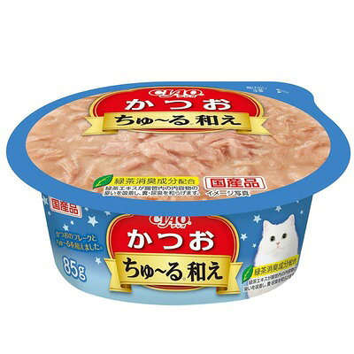 Rakuten - 【同梱不可】【6個セット】CIAOちゅ〜る和えカップかつお85g