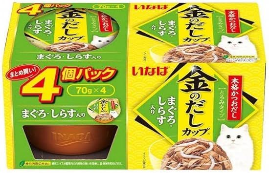 Mature Cat - 【同梱不可】【4個セット】金のだしカップまぐろ・しらす入り70g×4個