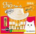 【!!クーポン配布中!!】 【同梱不可】【3個セット】いなばペットフード CIAOちゅ〜るとりささみ海鮮ミックス味14g×20本