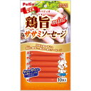 【!!クーポン配布中!!】 【同梱不可】【5個セット】ペティオ ペティオデリカテッセン鶏旨ミニササミソーセージ10本入