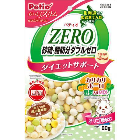 樂天商城 - 【同梱不可】【20個セット】ペティオおいしくスリム砂糖・脂肪分ダブルゼロカリカリボーロ野菜入りミックス80g