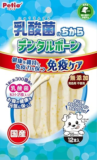 【同梱不可】【2個セット】ペティオ乳酸菌のちからデンタルボーンSSサイズ12本入