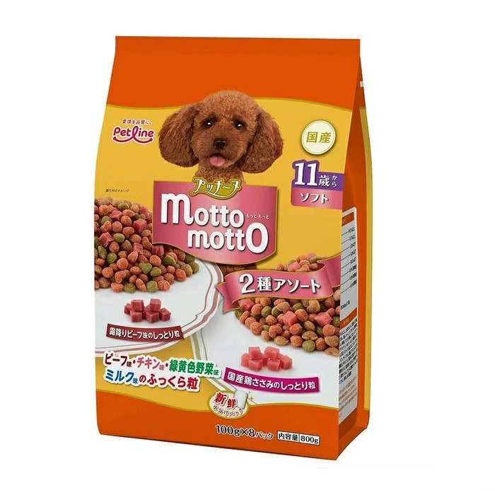 Rakuten - 【同梱不可】【6個セット】 ペットライン　プッチーヌ motto motto ソフト 11歳から800g