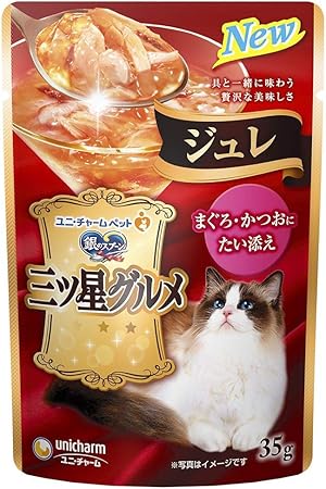 【注意事項】 ・メーカーの都合等により、パッケージ及び内容量、生産地、などが変更される場合がございます。ご了承ください。 ・当店では地球環境への配慮およびお手頃価格での商品の提供のため、簡易的な梱包とさせていただいております。 ・箱潰れなど、製品をご利用いただくのに問題がない場合の返品・交換対応はお受けできません ※期限のある商品について ・賞味期限や消費期限がある商品については、すべて期限まで2ヶ月以上のものを取り扱っております。個別のお問い合わせはご遠慮いただきますようお願い申し上げます。 ・期限が迫った商品は、別途アウトレット商品として販売させていただいております。 商品説明■　商品特徴香りとお魚の美味しさを味わえるネコ用ウェットフード 4520699661499■　原材料魚介類(かつお、まぐろ、タイ、フィッシュエキス)、調味料、増粘安定剤(加工でん粉、増粘多糖類)■　メーカーユニ・チャーム■　広告文責ライフジェネレーション株式会社 TEL:06-6809-2484