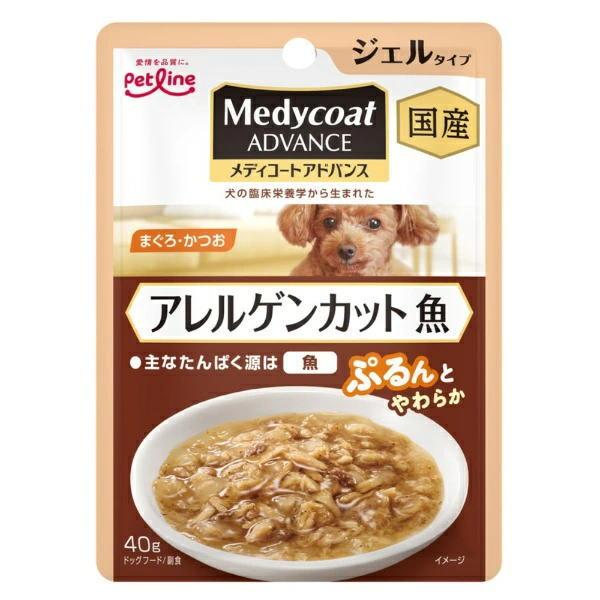 【注意事項】 ・メーカーの都合等により、パッケージ及び内容量、生産地、などが変更される場合がございます。ご了承ください。 ・当店では地球環境への配慮およびお手頃価格での商品の提供のため、簡易的な梱包とさせていただいております。 ・箱潰れなど、製品をご利用いただくのに問題がない場合の返品・交換対応はお受けできません ※期限のある商品について ・賞味期限や消費期限がある商品については、すべて期限まで2ヶ月以上のものを取り扱っております。個別のお問い合わせはご遠慮いただきますようお願い申し上げます。 ・期限が迫った商品は、別途アウトレット商品として販売させていただいております。 商品説明■　商品詳細 主なたんぱく源は「魚」だけ。主なたんぱく源を「魚」のみにすることで、食物アレルギーに配慮。 ドライにかけても、そのままでも食べられる、ぷるんとやわらかなジェルタイプ。 4902418001586■　原産国日本■　販売元ペットライン■　広告文責 ライフジェネレーション株式会社 TEL:06-6809-2484　