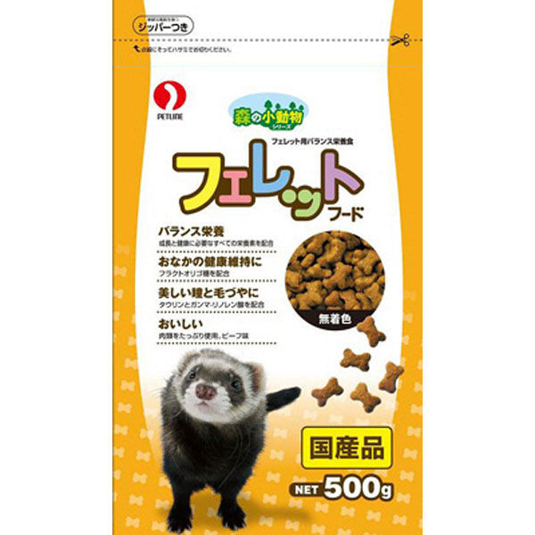 【同梱不可】【12個セット】ペットライン　森の小動物フェレットフード500g